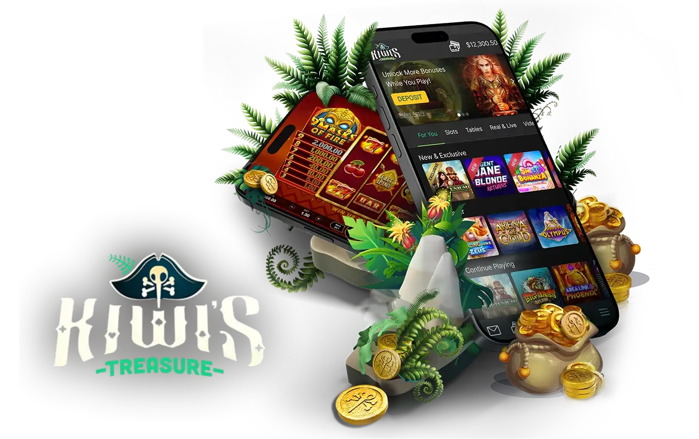 KiwisTreasure Casino App Screenshot
